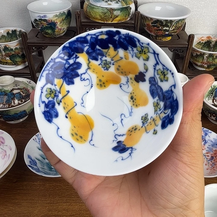 忠意堂釉下彩葫芦