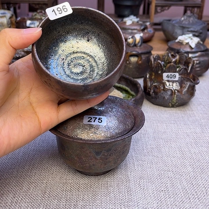 阿***麟裸柴烧陶瓷手工茶器