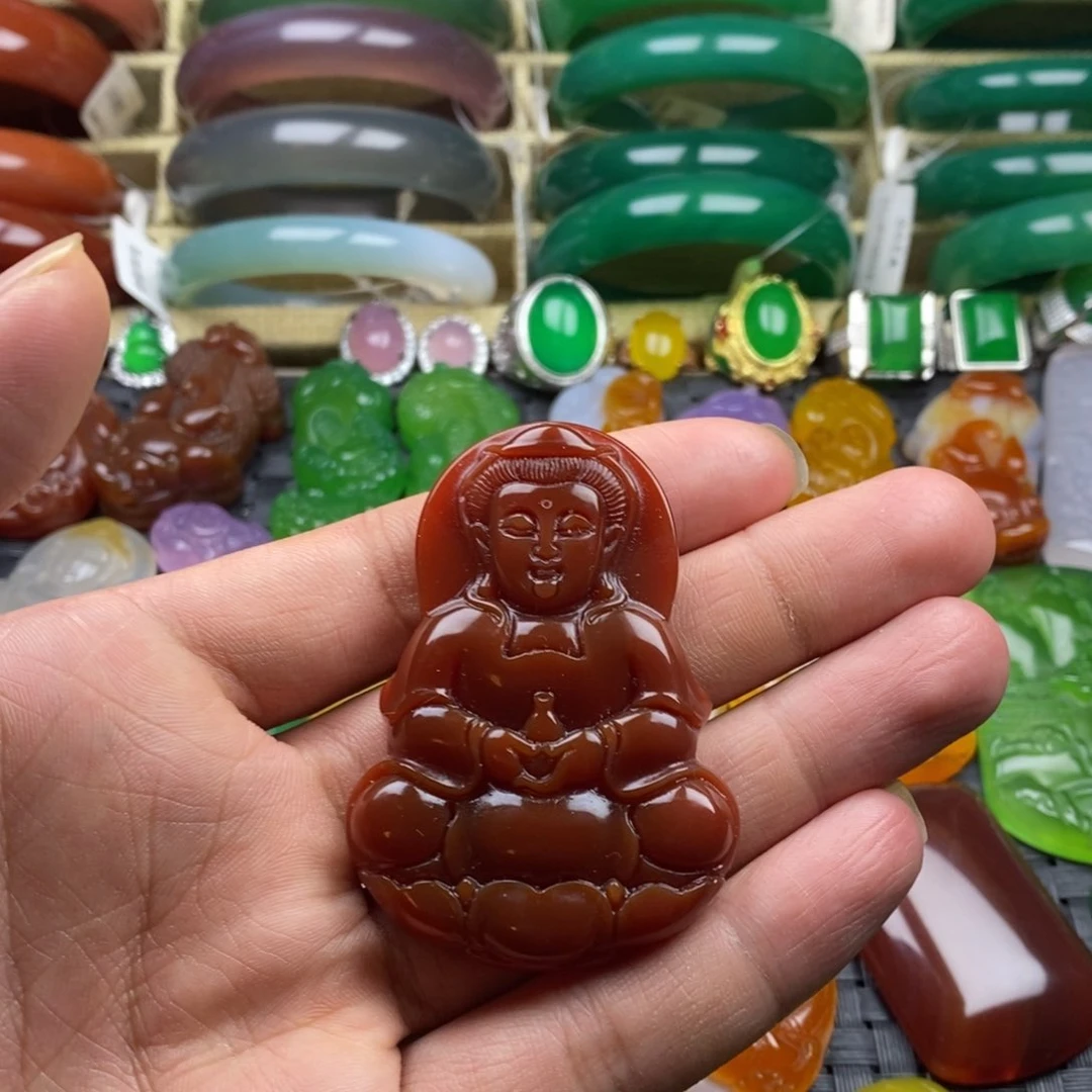 五***陈玛瑙/玉髓颈饰未镶嵌