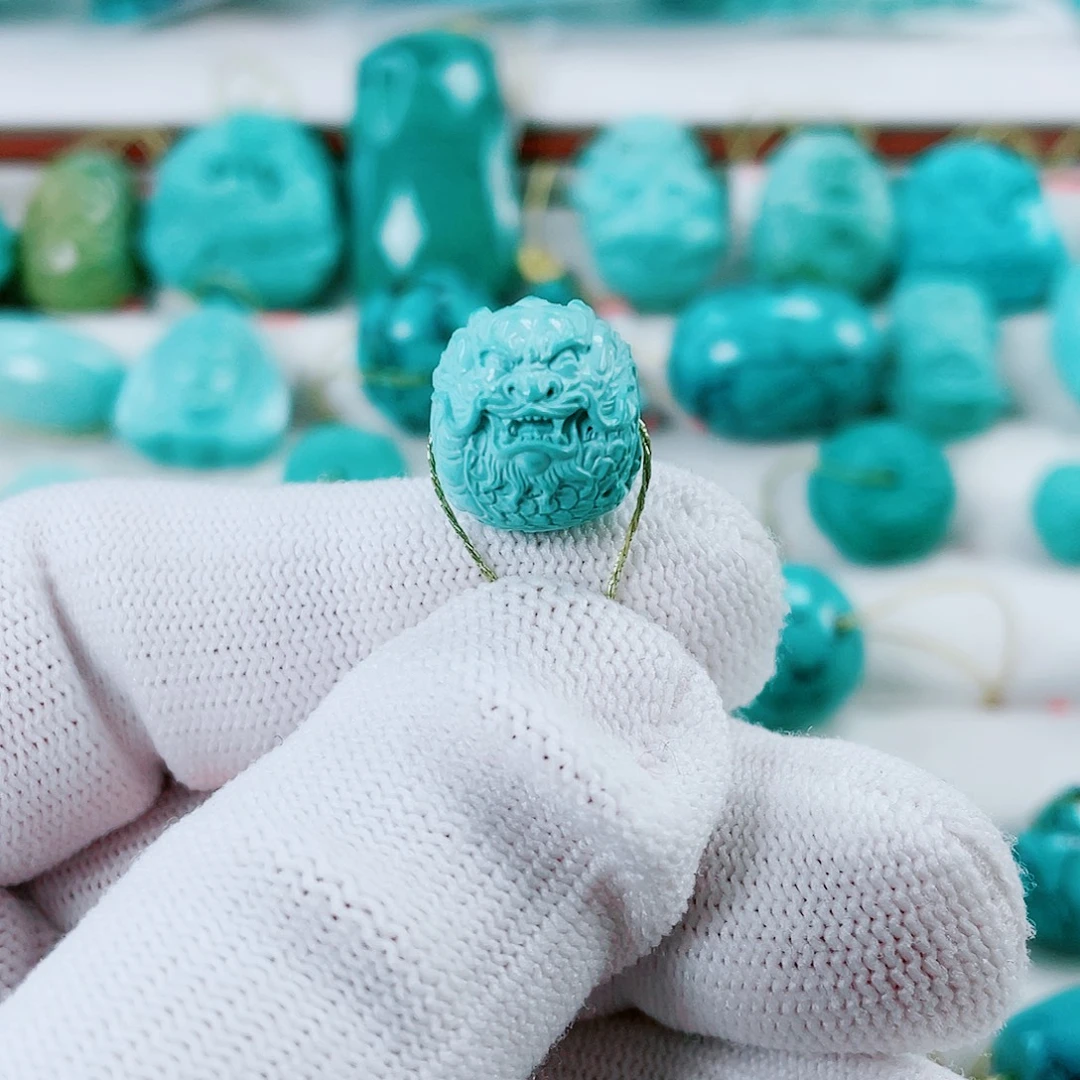 绿松石未镶嵌车挂直径14