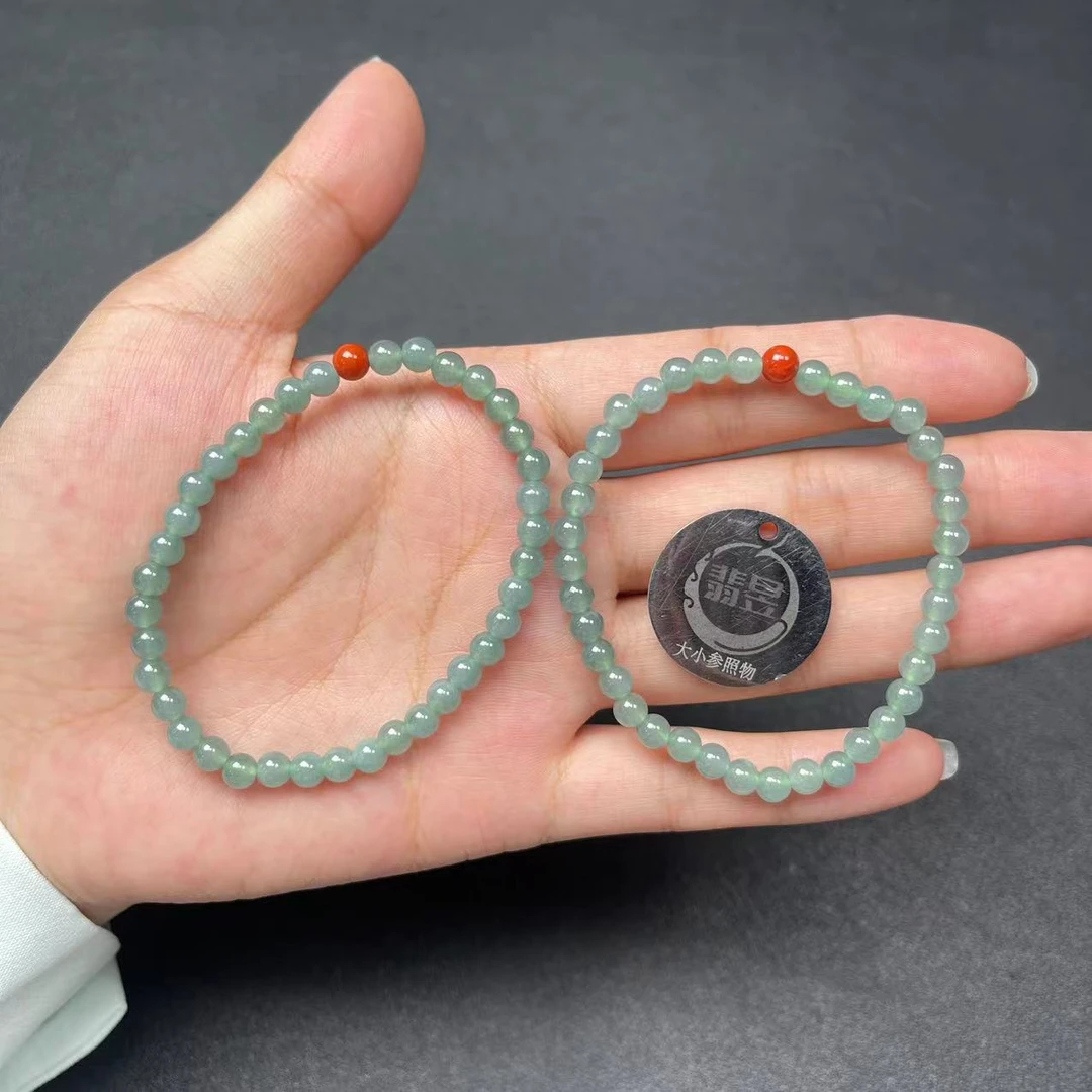 翡昱-N06-39099-627-天然A货翡翠手串/约3+/约36颗/-多样性发其一