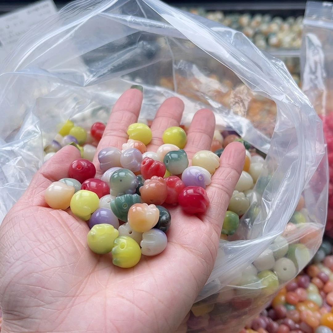 白玉菩提吊坠Z/12mm/40颗瑕