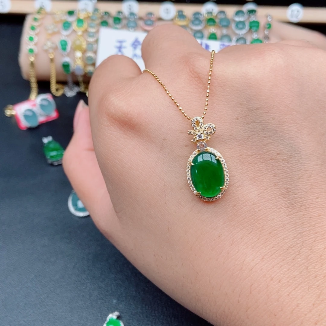 我***了翡翠银S925镶嵌戒指