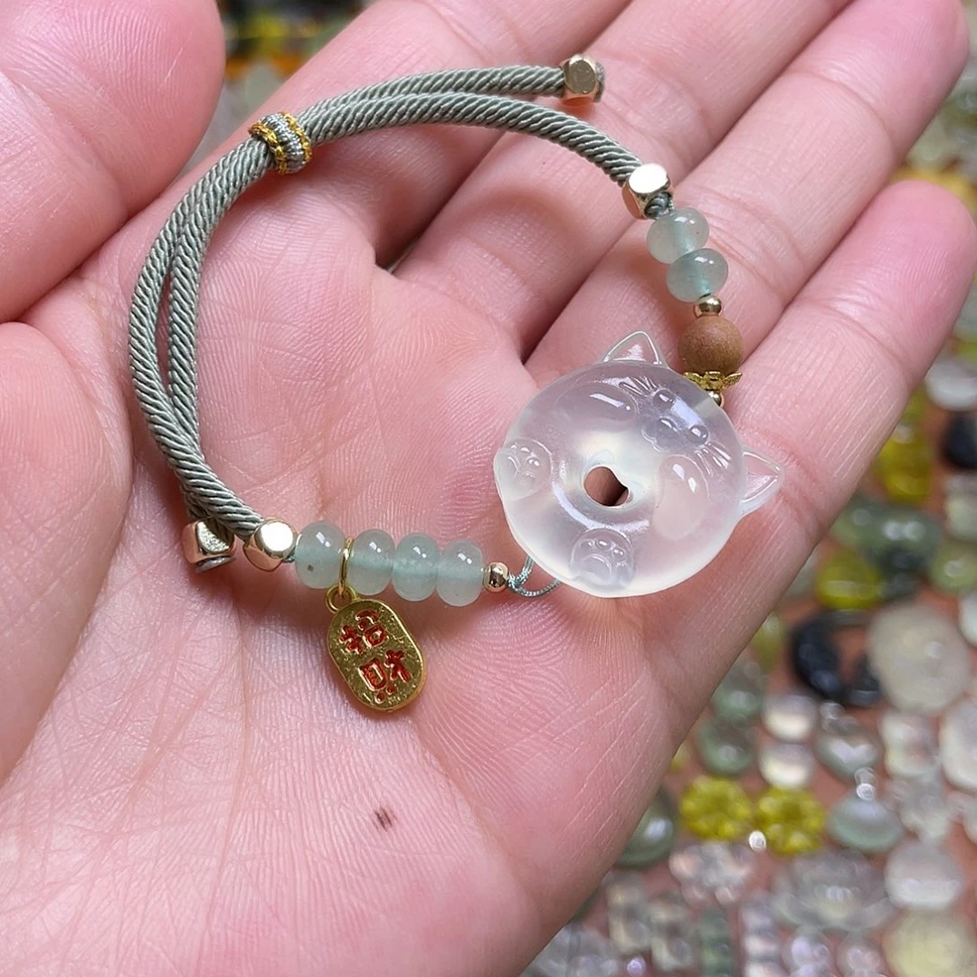 蜡***呆蛇纹石玉未镶嵌吊坠