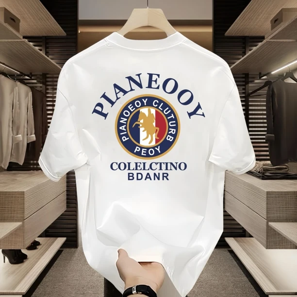 蛋师兄国潮纯棉短袖男士T恤夏季新款潮流重磅宽松圆领半袖上衣ins