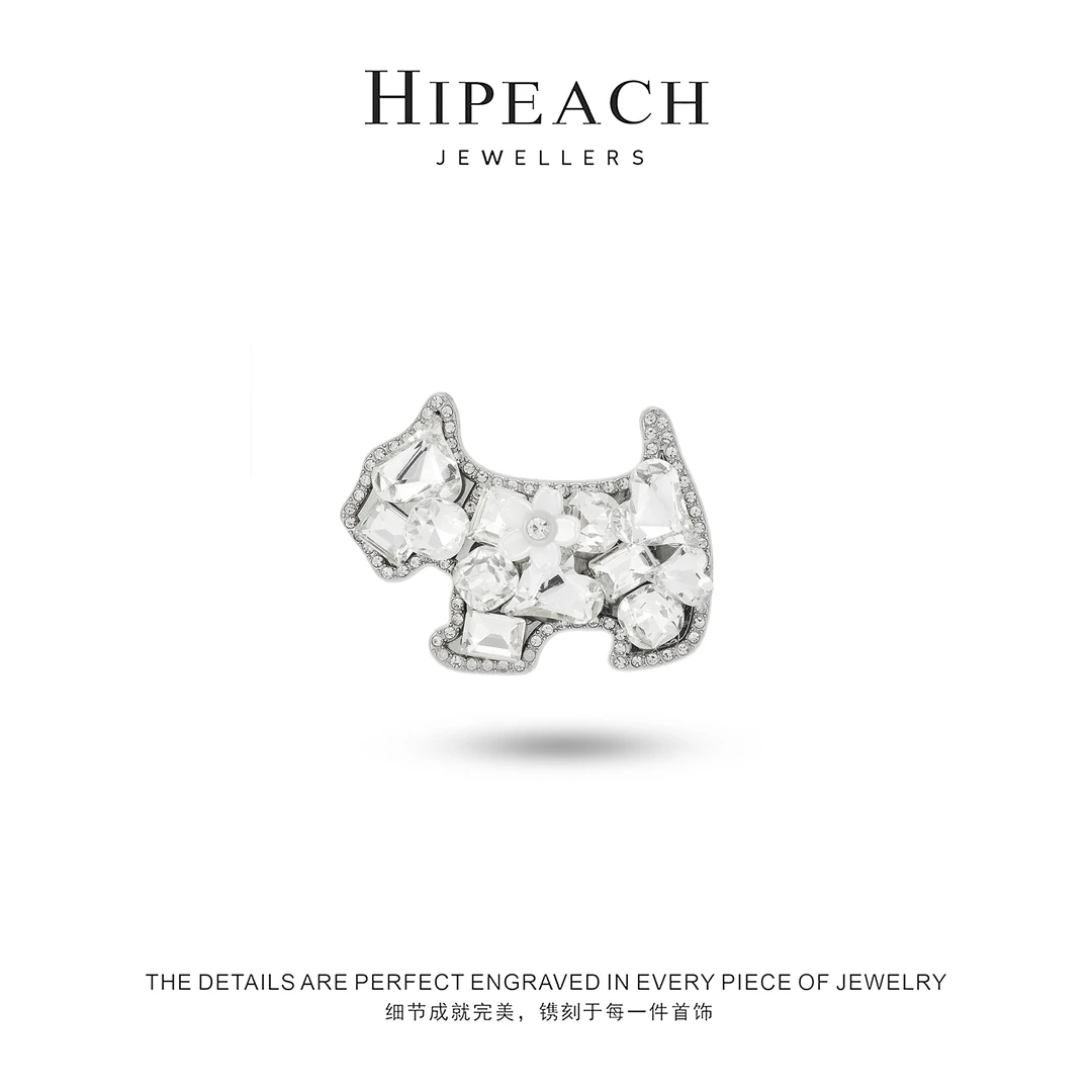 轻奢小狗边夹发夹078-002