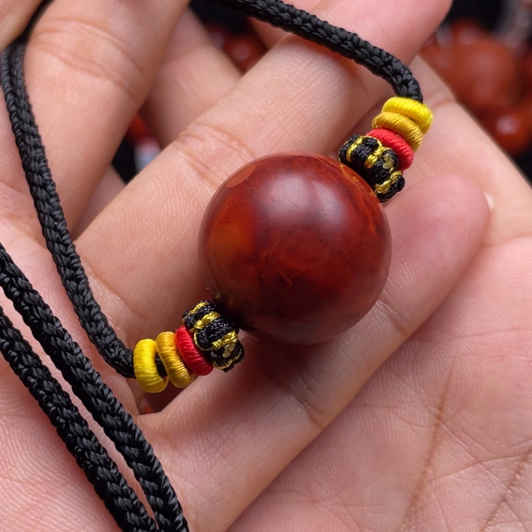 南红玛瑙未镶嵌珠宝奇石吊坠22.2mm