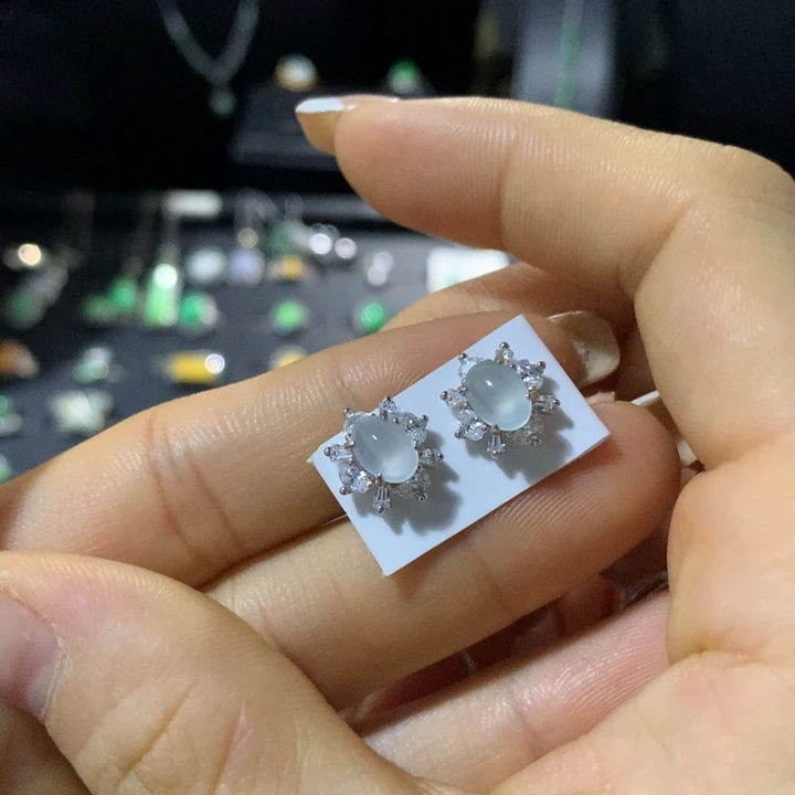 翡翠银S925镶嵌戒指