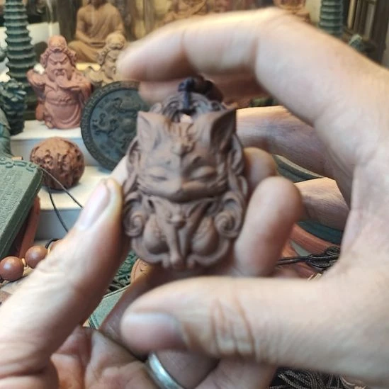 泥塑娜*降真香方九尾狐香牌福利款福利价