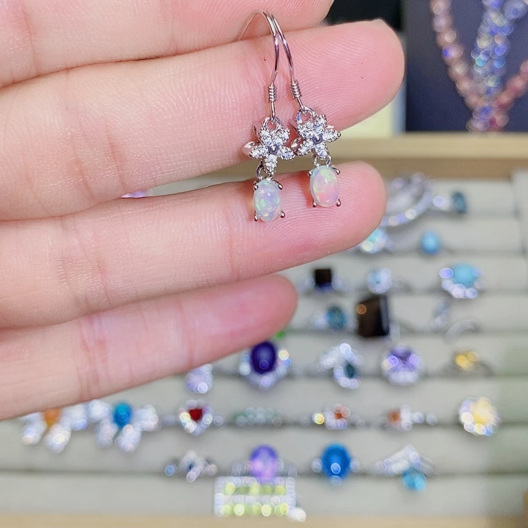 欧泊银S925镶嵌珠宝奇石