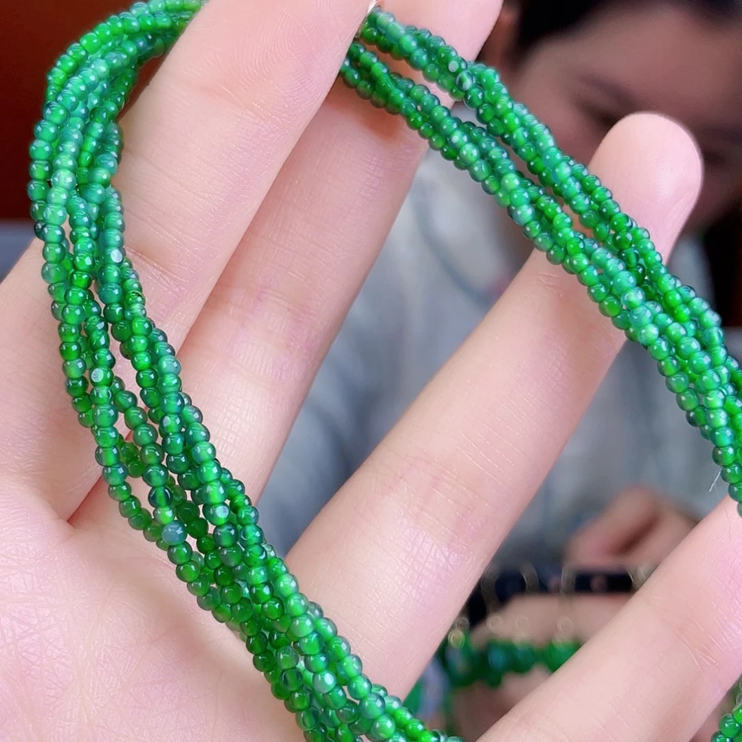 翡翠未镶嵌耳饰饰品