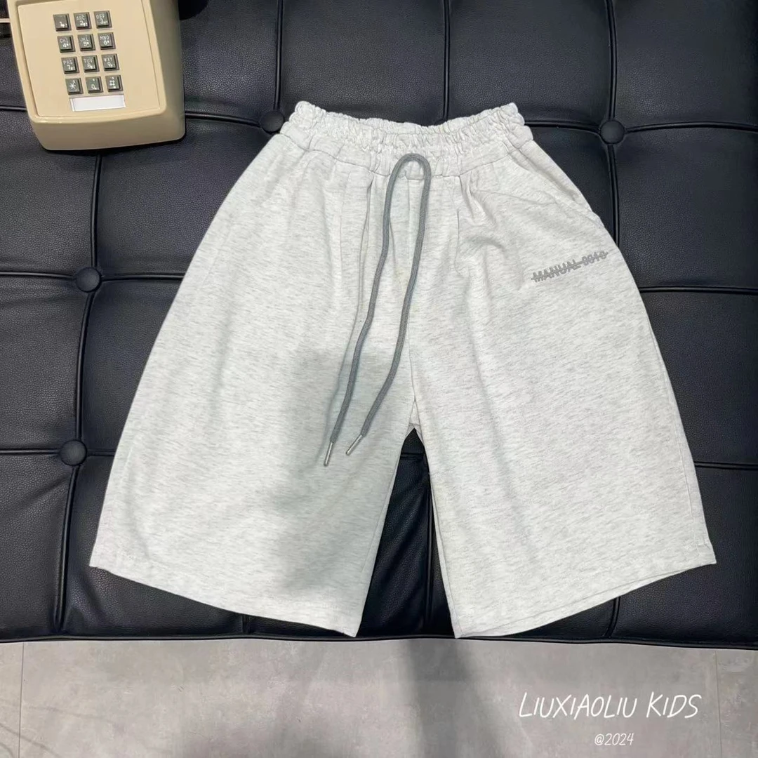 BY LIUXIAOLIU【好穿到哭】韩版潮流时尚夏季儿童休闲五分裤6839