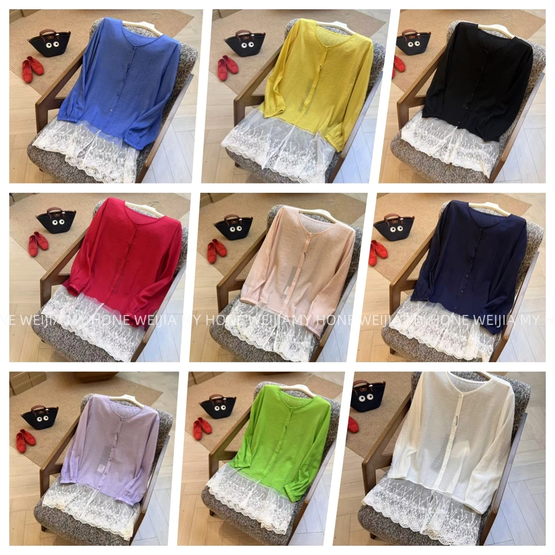 【WJ】夏款  祝 25345 九色假两件上衣（均码）