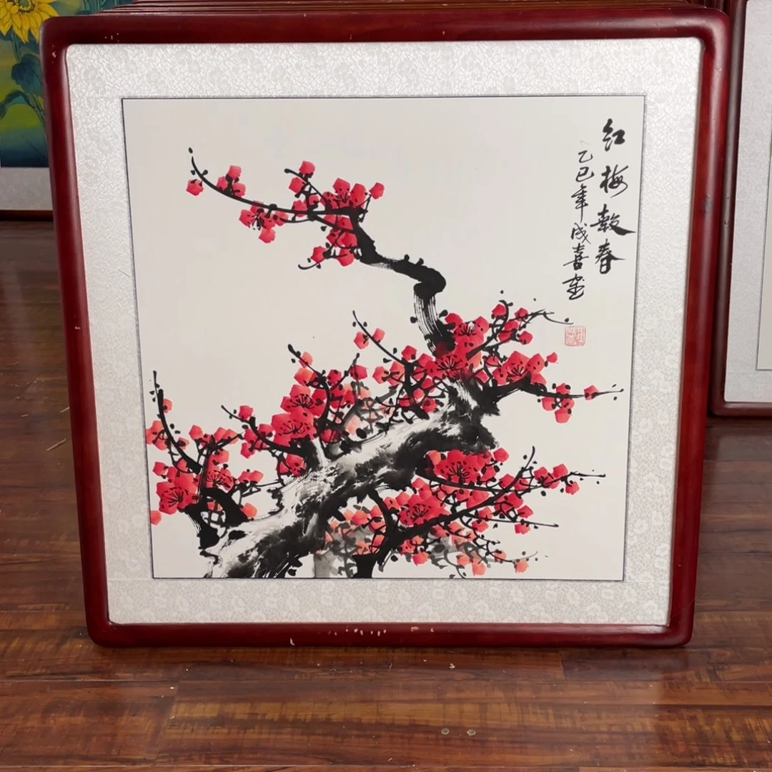 国画带框尺寸63*63厘米
