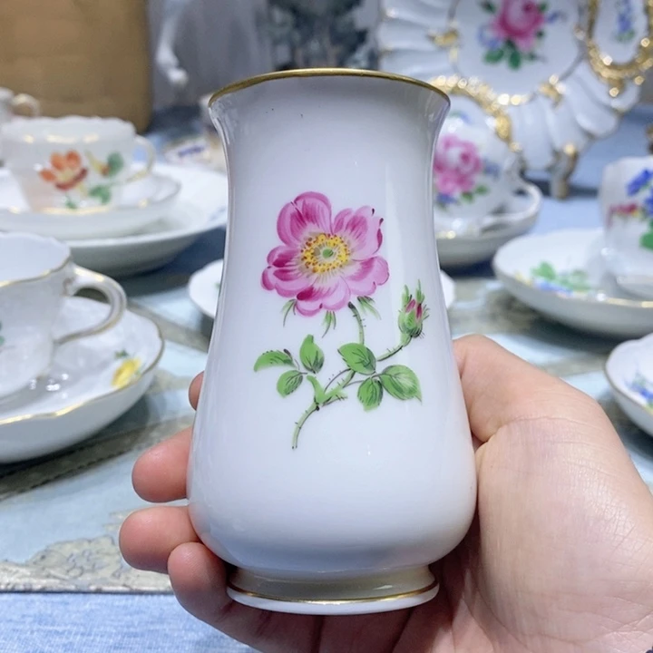 瓷片梅森一等花卉花瓶