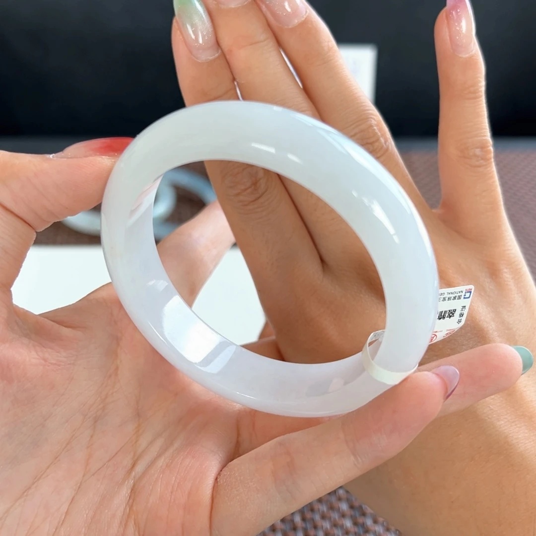 翡翠未镶嵌手镯47号 58