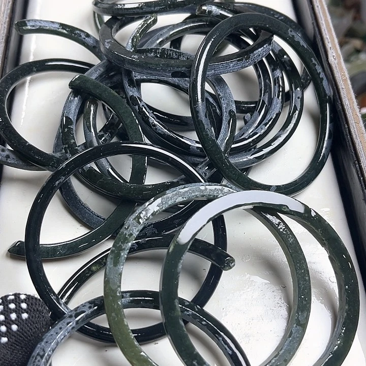 和田玉（糖玉）和田玉边角料9K金镶嵌l***y