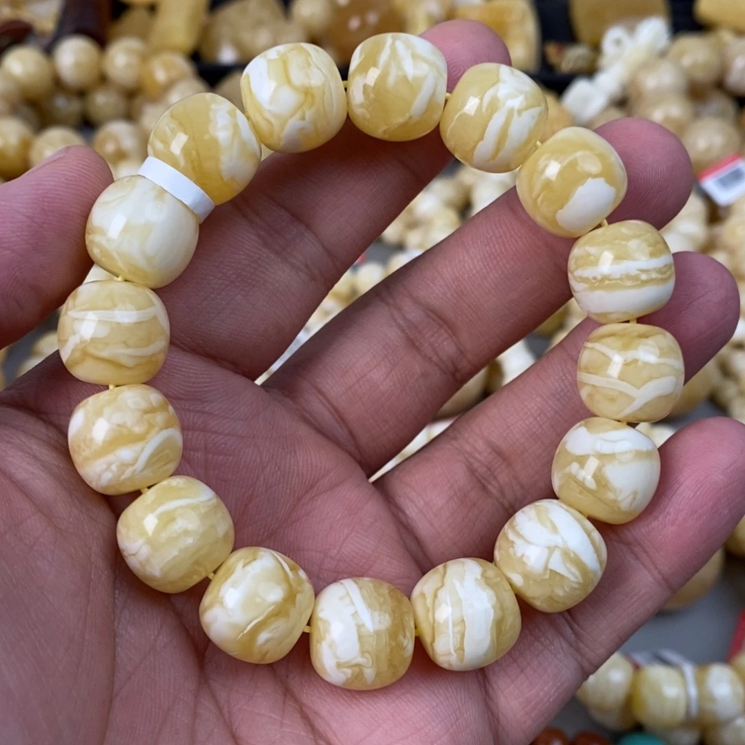 蜜蜡未镶嵌珠宝奇石15×14mm 同料 32.1g
