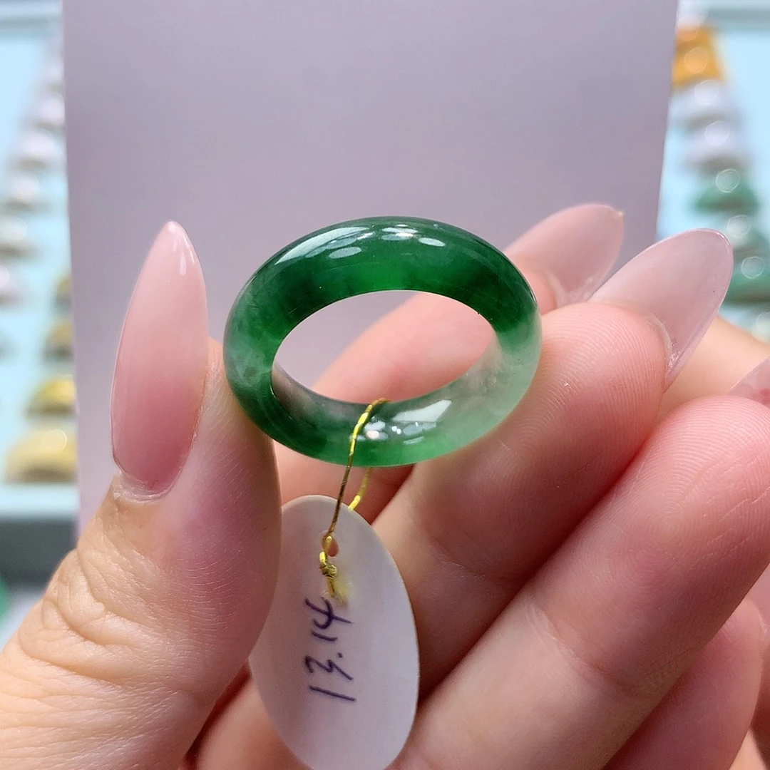 未镶嵌戒指翡翠1314圈