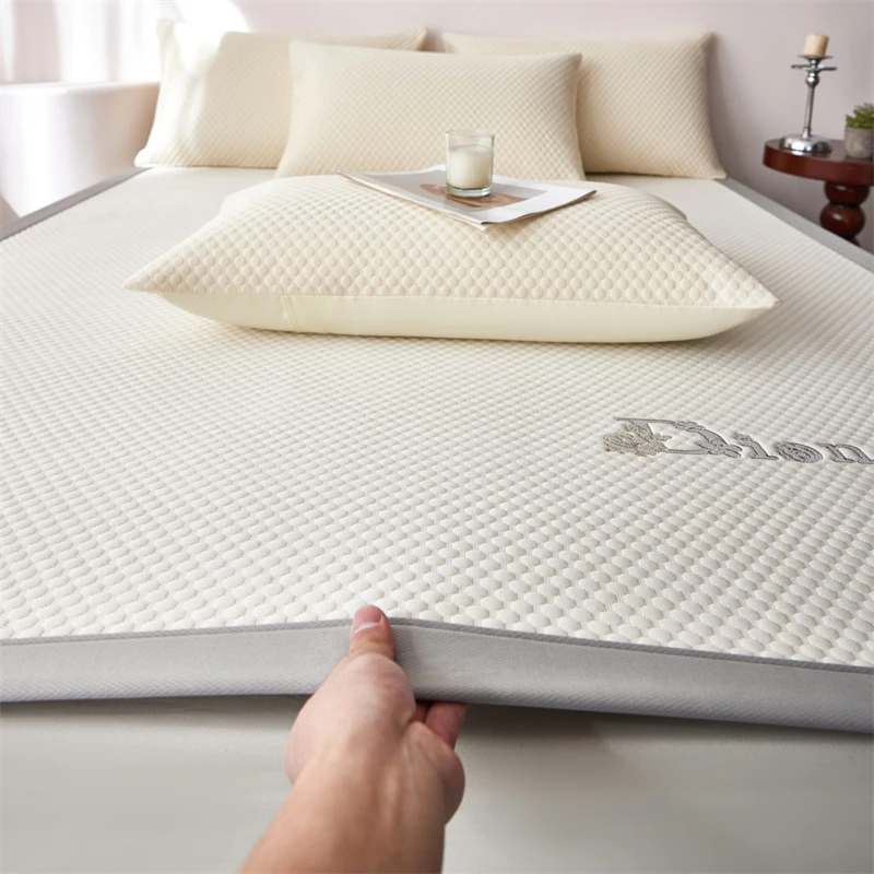 高级感轻奢2025新款凉感冰豆豆席床笠款床席款夏季凉爽舒适软凉席