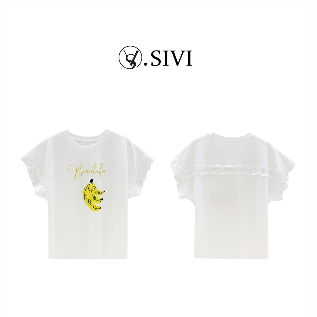 熙薇【冰山一蕉】2025春夏新款时尚百搭休闲设计师上衣H2252