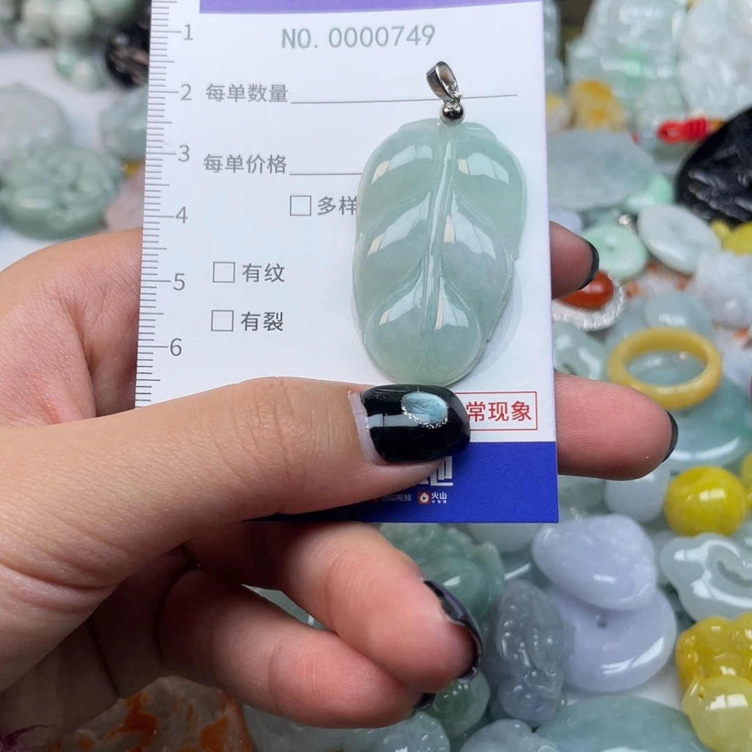 翡翠未镶嵌颈饰749