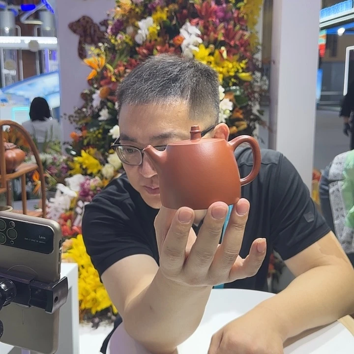 小***！茶杯紫砂朱泥 汉铎