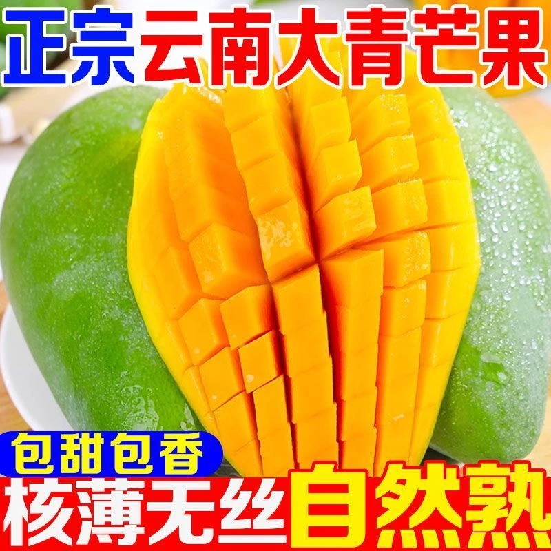 西双版纳生态水果基地爆汁爆甜软糯香甜大青芒芒果