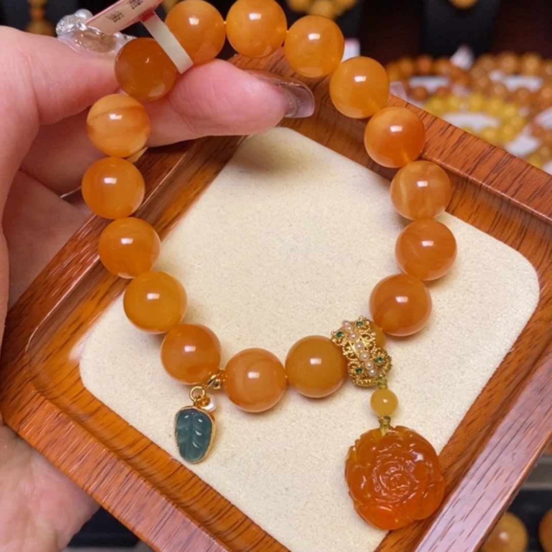 【闪购商品】蜜蜡手链未镶嵌手串