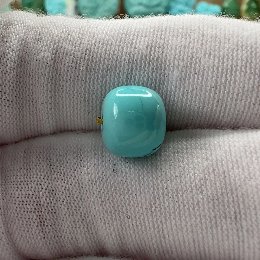 未镶嵌绿松石老型珠8.5x7.4mm