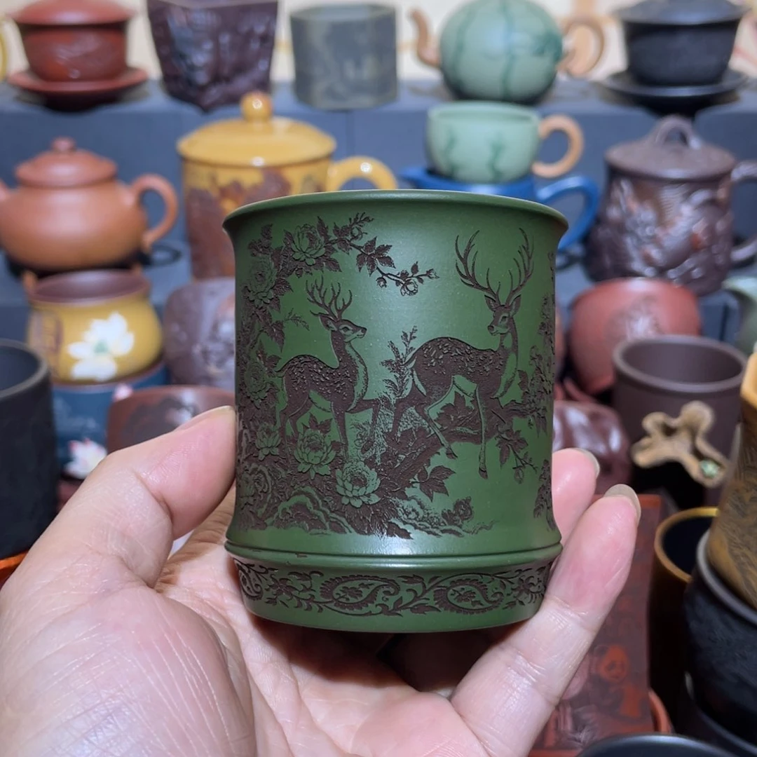 原矿紫砂手工主人杯
