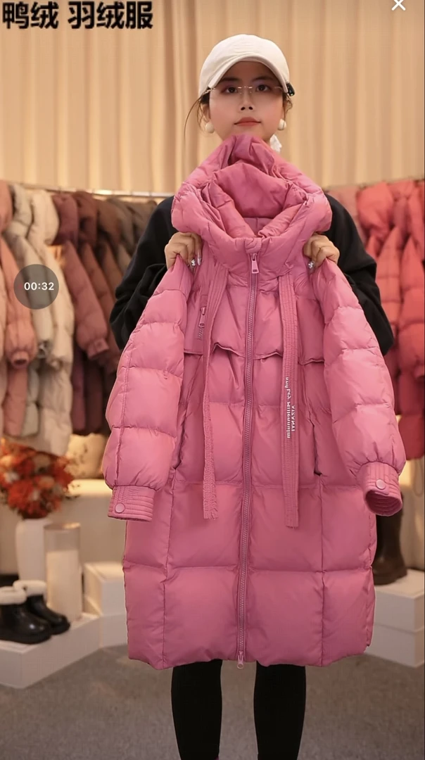 妧妈专属大被子羽绒服冬装2025新款女大童长款白鸭绒外套宽松加厚