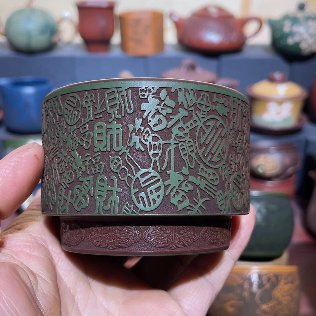 原矿紫砂手工主人杯