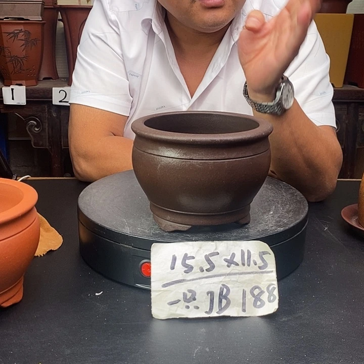 紫砂花盆JB188 货号一只