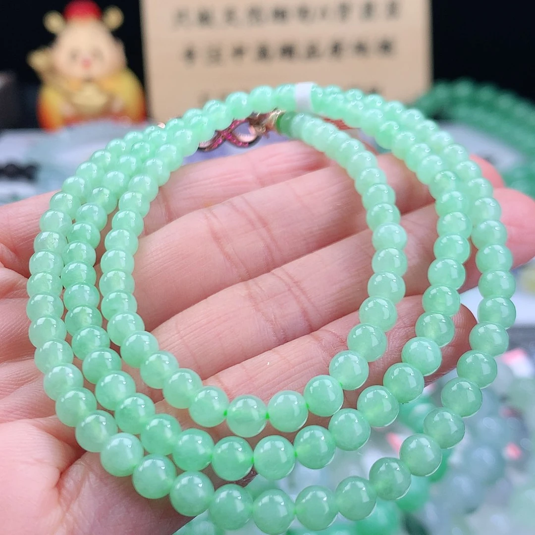 翡翠手链未镶嵌卡4.7mm