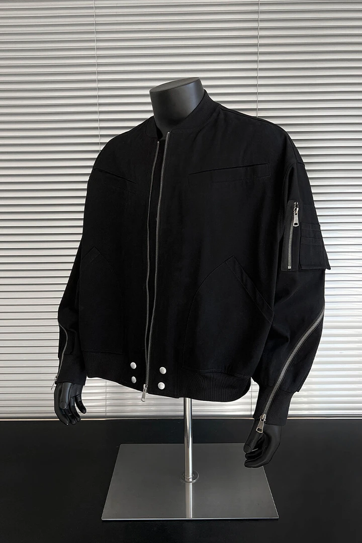 春秋款 美式bomber飞行工装外套 经典棒球服宽松夹克