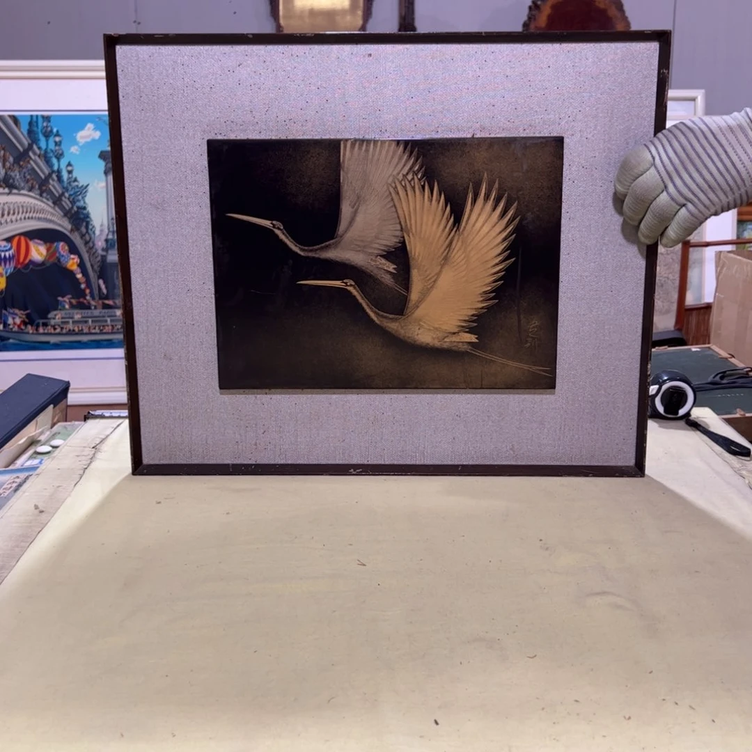 绘画迪***曼屏风框画空间美学