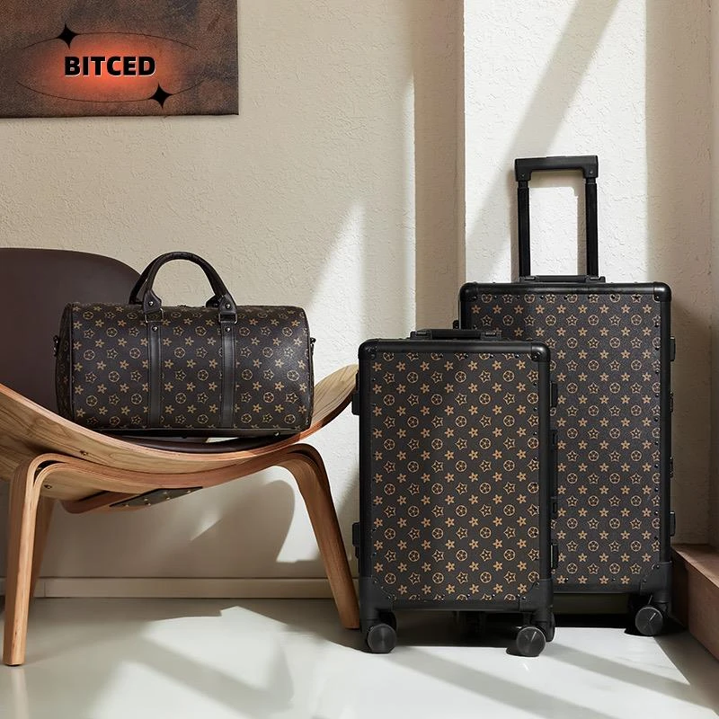 香港品牌2025新款商务奢华耐用行李箱包潮流皮革拉杆箱旅行防水款