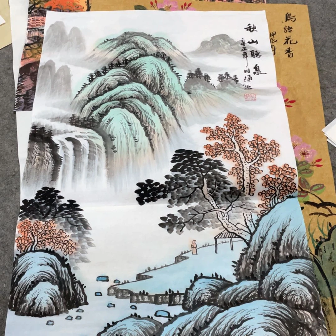 国画国画作品画心一张