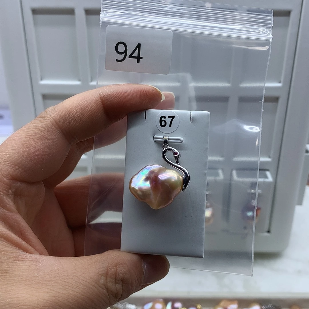 淡水珍珠合金吊坠(不含链)