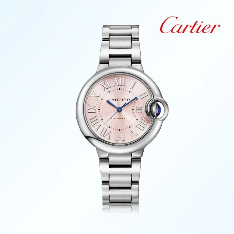 99新 Cartier/卡地亚 /特价表/蓝气球冰莓粉/33mm名表