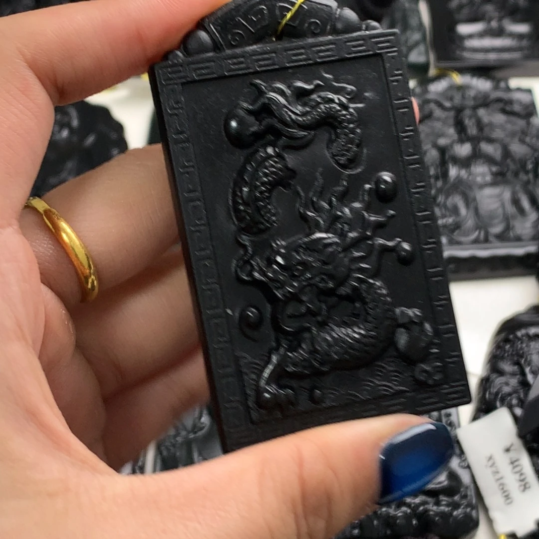 天然a货钢琴黑挂件