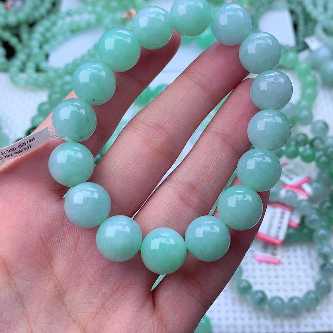 翡翠未镶嵌毛衣链卡13