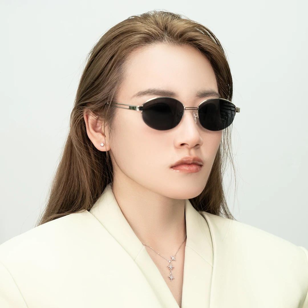 megamush复古老钱风墨镜太阳眼镜中性轻奢款030