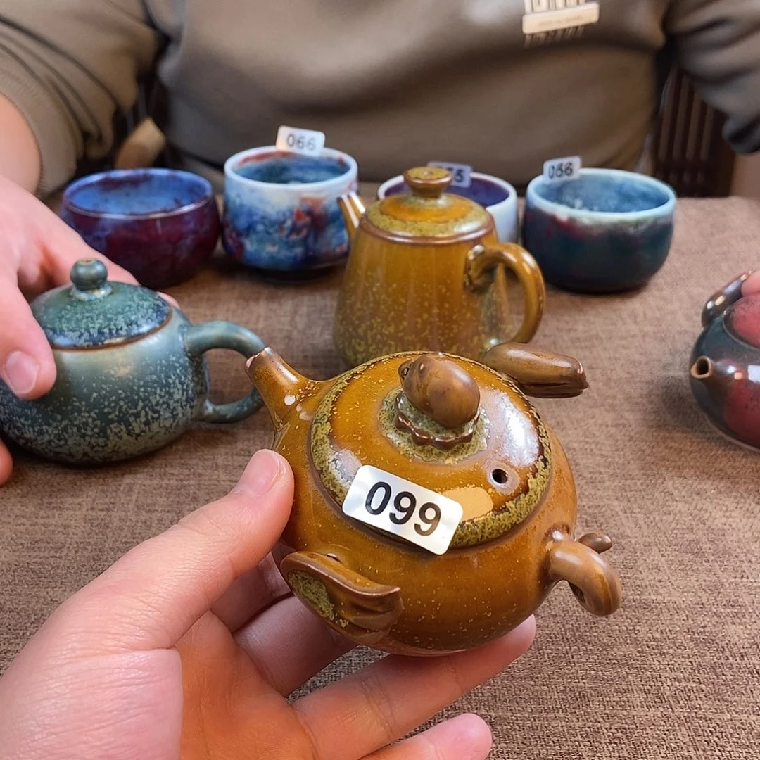 瓷片海*涯钧瓷茶壶艺术