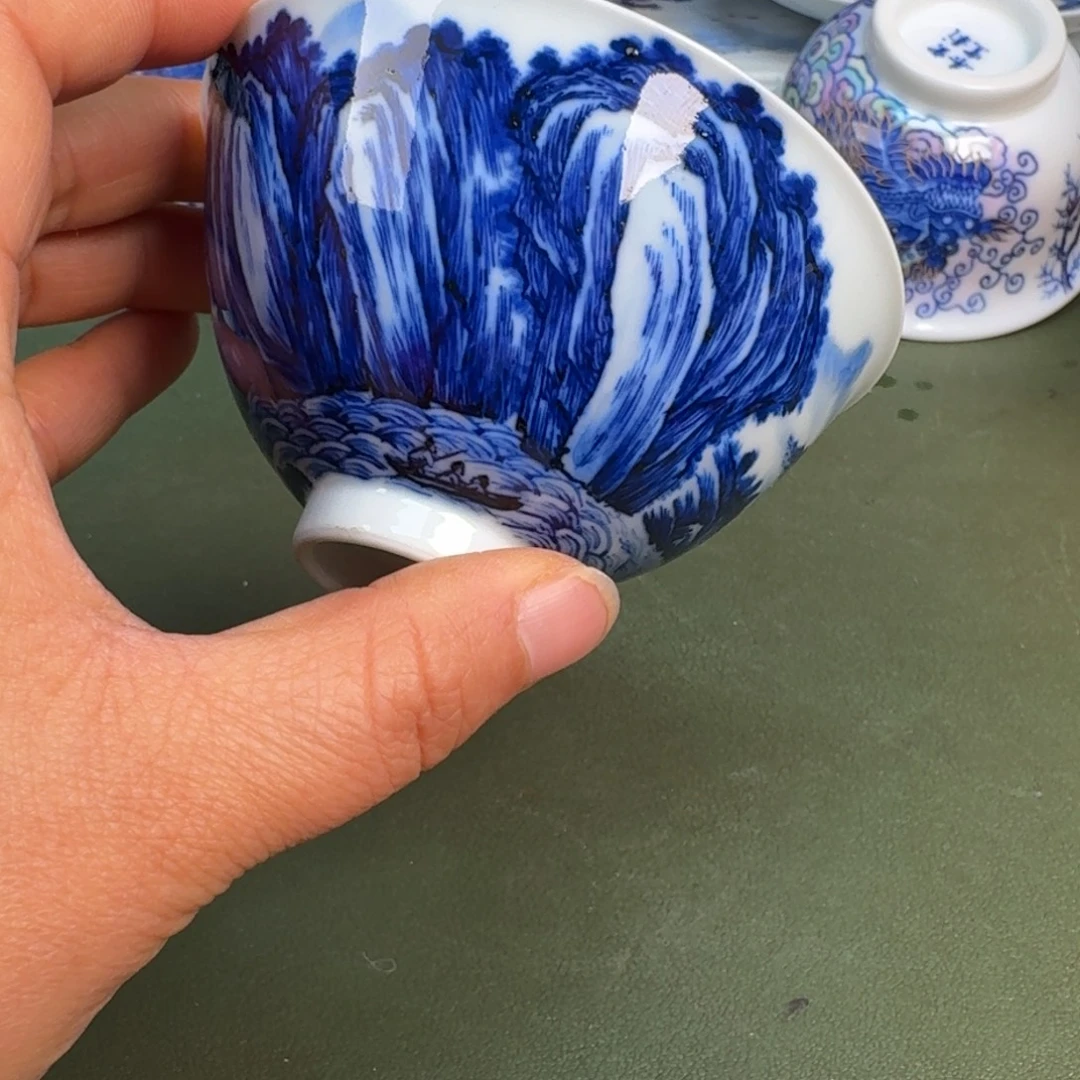 瓷景德镇纯手绘茶具圆圆203