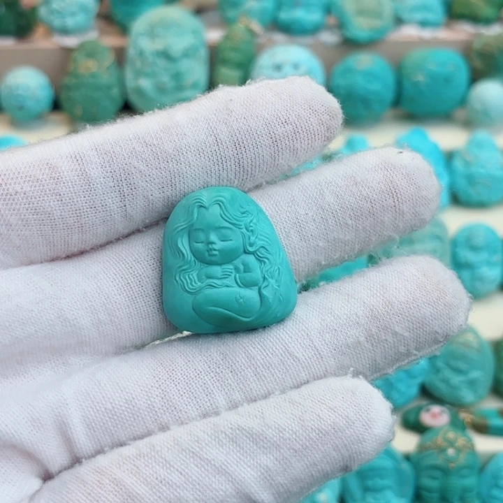 未镶嵌绿松石珠宝奇石