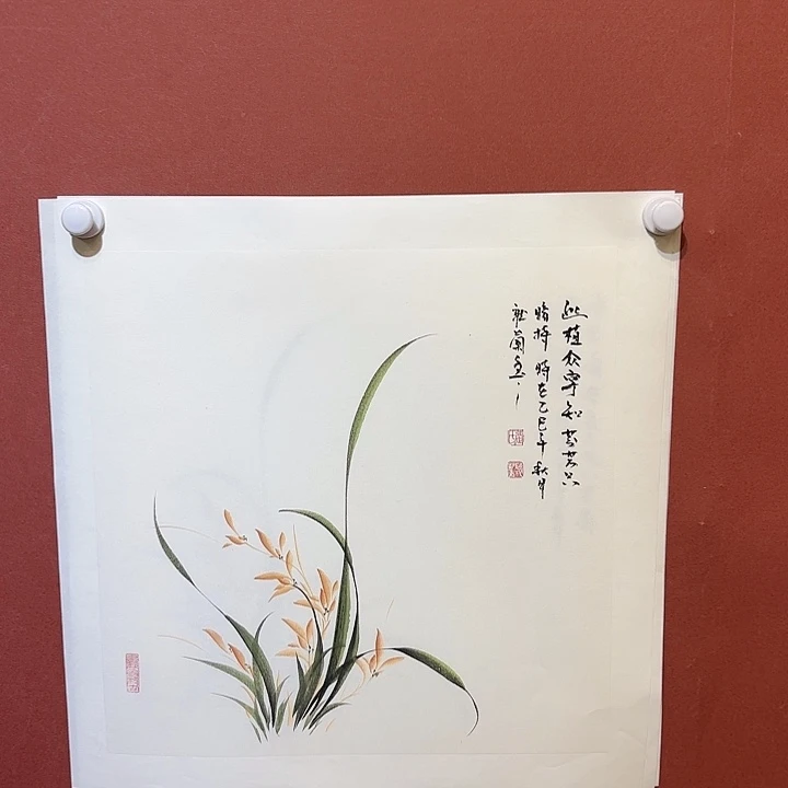 国画听兰老师花鸟