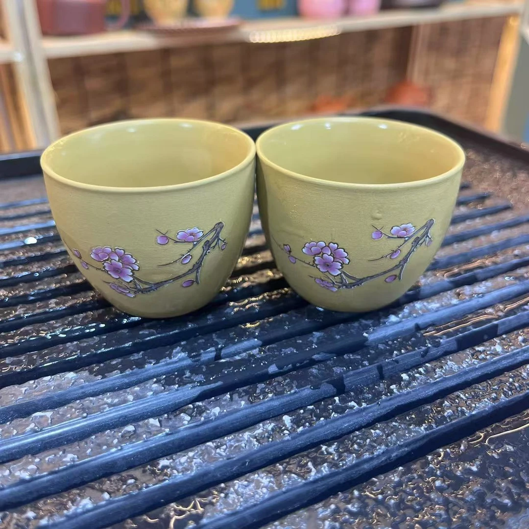 黄金泥 段梅花杯50ml