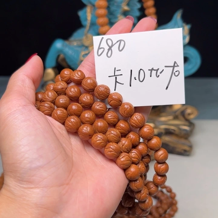 人***己吊坠桃核秦岭野生龙纹桃核
